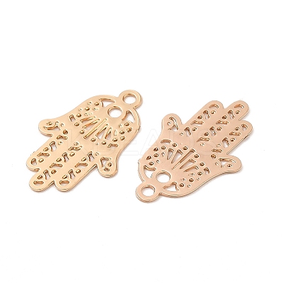 Long-Lasting Plated Brass Filigree Charms KK-K336-23KCG-1
