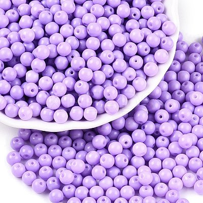 Opaque Baking Paint Glass Beads DGLA-T004-02L-1