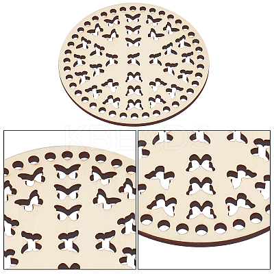 Wooden Basket Bottoms AJEW-WH0126-07B-1