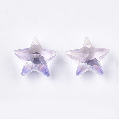 Rainbow K9 Glass Pendants GLAA-S180-16B-1