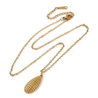 PVD Vacuum Plating 304 Stainless Steel Pendant Necklaces STAS-Z114-17G-1