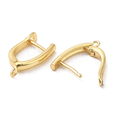 Brass Hoop Earrings Finding LS-KK-M262-1C-G-1