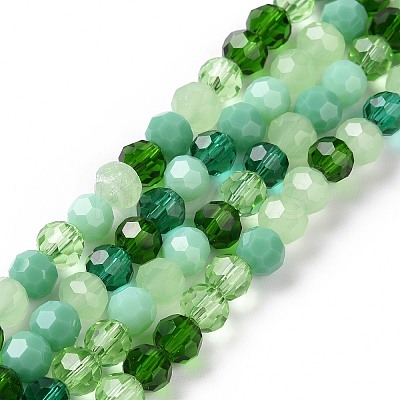Glass Beads Strands GLAA-E036-09F-1