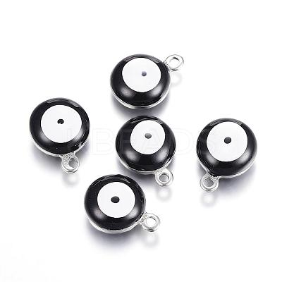 304 Stainless Steel Enamel Charms STAS-G122-26-1