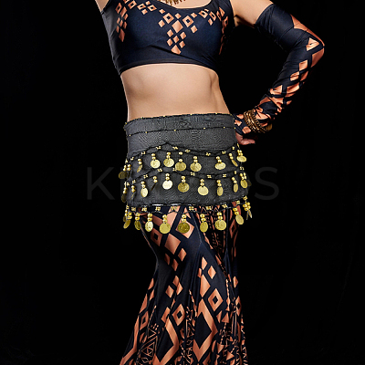 Polyester Tassel Fringe Trimming AJEW-WH0651-70A-1