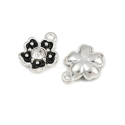Alloy Enamel with Crystal Rhinestone Charms FIND-G093-01P-04-1