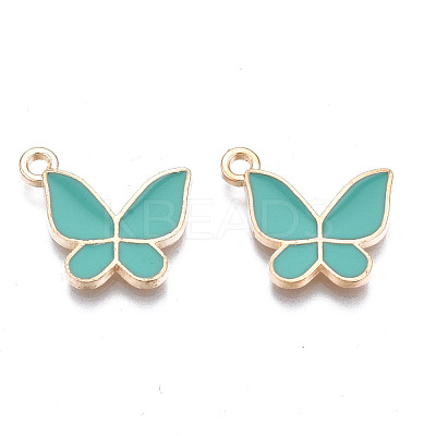 Alloy Enamel Pendants ENAM-T016-23C-RS-1