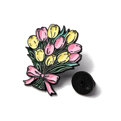 Tulip Flower Enamel Pins JEWB-P050-03D-EB-1