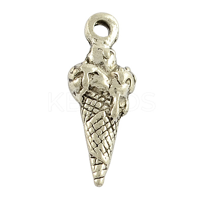 Tibetan Style Alloy Ice Cream Pendants TIBEP-23696-AS-RS-1