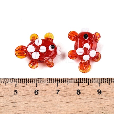 Handmade Lampwork Bumpy Beads Strands LAMP-T021-25H-1