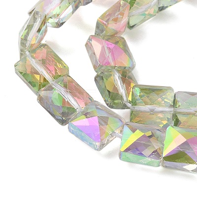 Electroplate Glass Beads Strands EGLA-L045-B-1