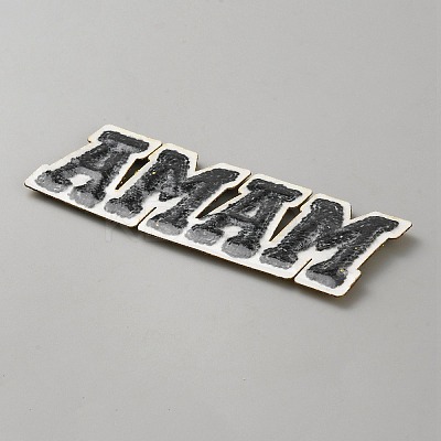 Word Mama Computerized Embroidery Iron on/Sew on Patches PATC-WH0014-38A-1