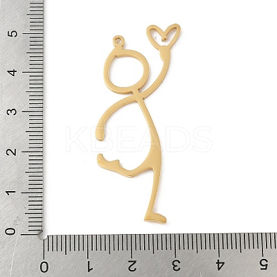 304 Stainless Steel Pendants STAS-G355-16G-1