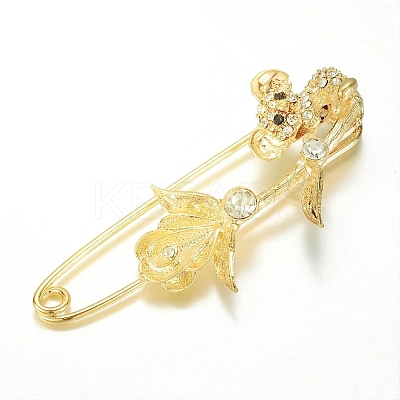 Alloy Glass Rhinestones Brooches LS-JEWB-G001-01-1