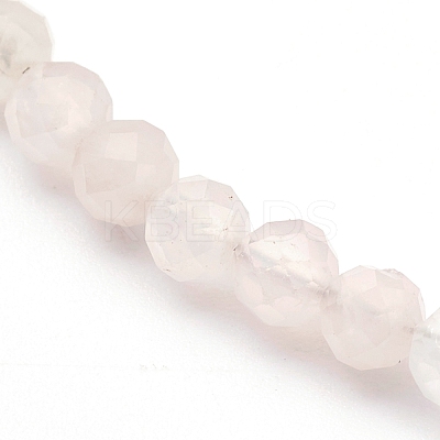 Natural Rose Quartz Beaded Necklaces NJEW-JN03315-02-1