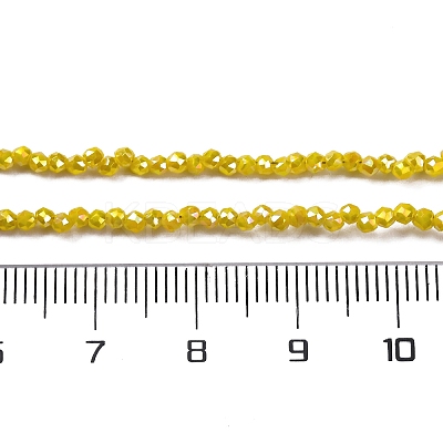 Transparent Electroplate Glass Beads Strands EGLA-H107-01A-B06-1