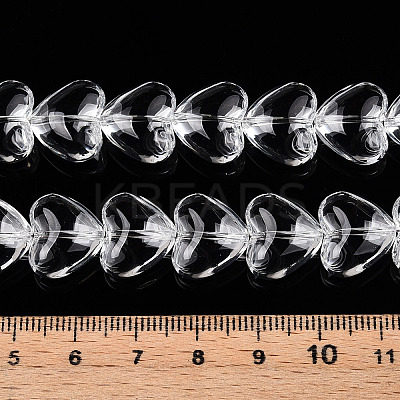 Transparency Glass Beads Strands GLAA-T023-13B-1