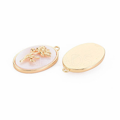 Brass Birth Floral Pendants LS-KK-S364-287-1