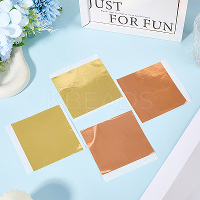 200Pcs 2 Styles Gold Foil Paper DIY-GF0011-19-1