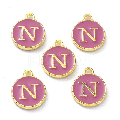 Golden Plated Alloy Enamel Charms ENAM-XCP0001-13N-1