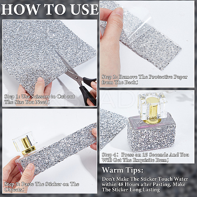 Self-adhesion Resin Rhinesatone Hotfix Rhinestone DIY-WH20031-053G-1