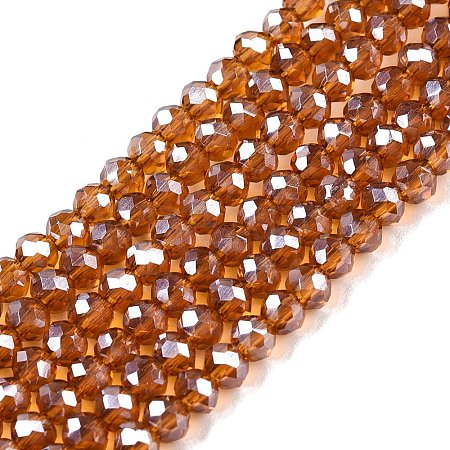 Electroplate Glass Beads Strands EGLA-A044-T2mm-A04-1