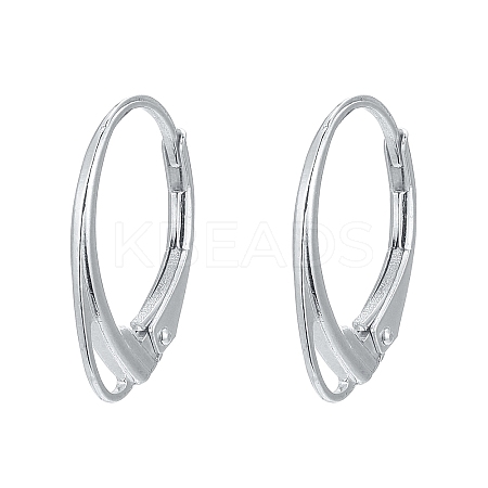 925 Sterling Silver Leverback Hoop Earring Findings STER-M104-02S-1