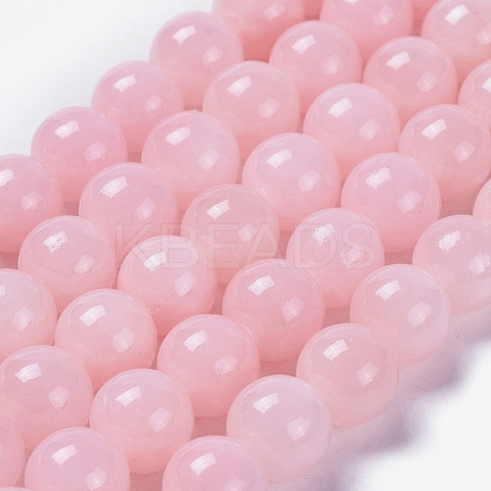 Natural Mashan Jade Round Beads Strands X-G-D263-8mm-XS02-1