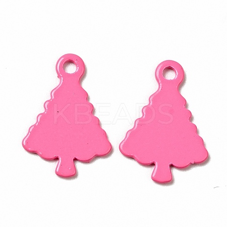 Spray Painted 201 Stainless Steel Charms STAS-G304-28C-1