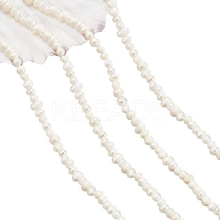 1 Strand Natural Cultured Freshwater Pearl Beads Strands PEAR-NB0001-34-1