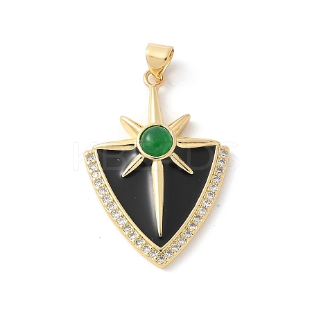 Cat Eye Pendants KK-P294-41G-02-1