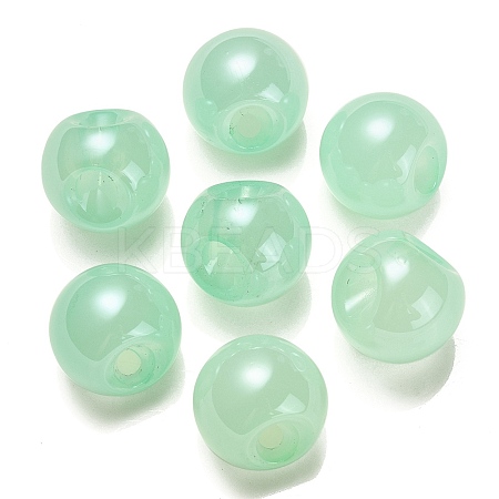 Opaque Acrylic Beads OACR-G012-03F-1