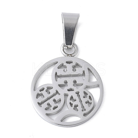 304 Stainless Steel Pendants STAS-S162-16P-1