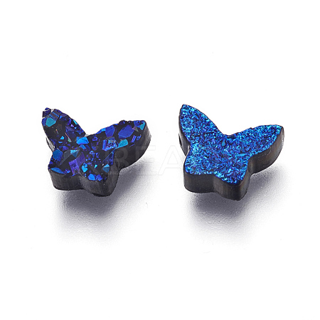 Imitation Druzy Gemstone Resin Beads RESI-L026-L01-1
