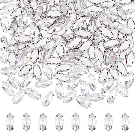 120Pcs Horse Eye Sew on Rhinestone RGLA-DC0001-07B-1