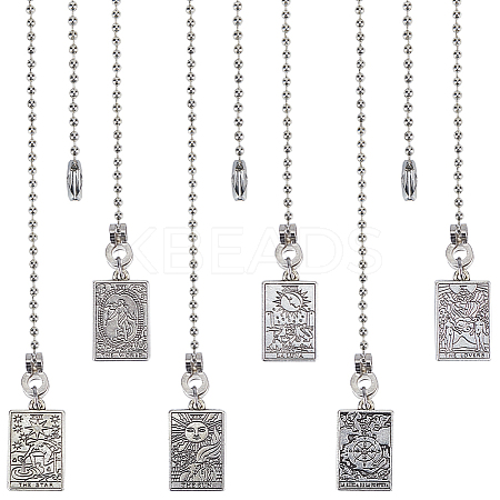 Tibetan Style Alloy Ceiling Fan Pull Chain Extenders AJEW-AB00125-1