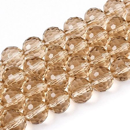 Transparent Glass Bead Strands GLAA-R095-10mm-40-1