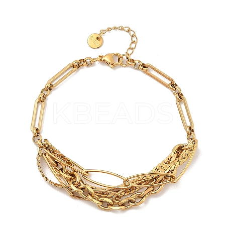 304 Stainless Steel Bracelets  for Women BJEW-A023-07G-01-1