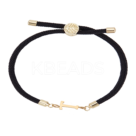 1Pc Adjustable Nylon Cord Slider Bracelets for Women BJEW-LP0001-32T-01-1