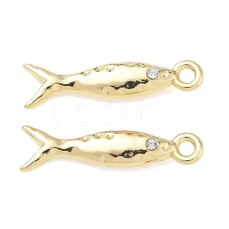Alloy Rhinestone Pendants FIND-D044-21G-02-1