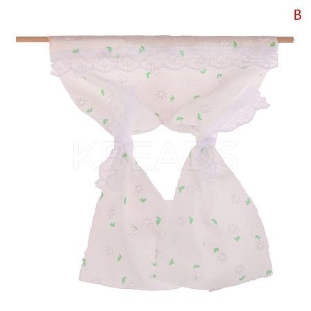 Miniature Cloth Lace Curtains PW-WG66167-02-1