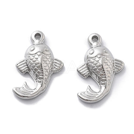Anti-Tarnish 304 Stainless Steel Pendants STAS-R130-34P-1
