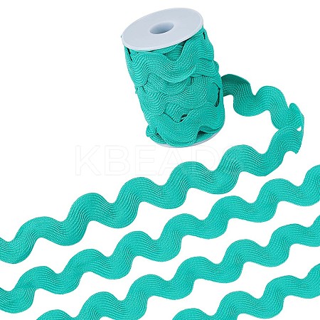 9 Yards Polyester Wavy Fringe Trim Ribbon OCOR-XCP0002-95A-1