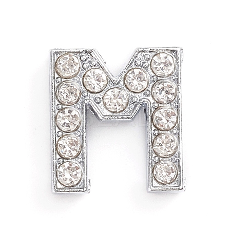 Alloy Slide Charms LS-ALRI-WH0005-09M-P-1