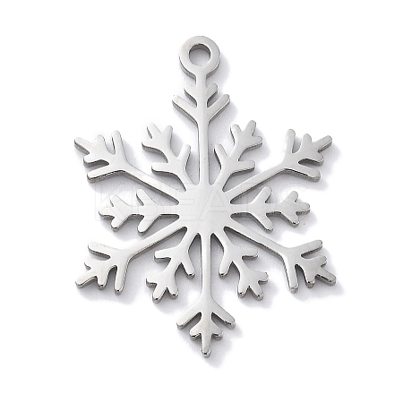 Christmas Theme Anti-Tarnish 304 Stainless Steel Pendants STAS-R003-04P-05-1