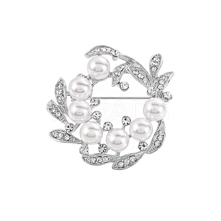 Alloy Safety Pin Brooches PW-WG4D36D-02-1