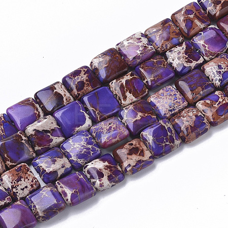 Natural Imperial Jasper Beads Strands G-S355-90B-1