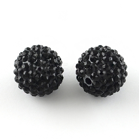 Resin Rhinestone Beads X-RESI-S315-18x20-01-1