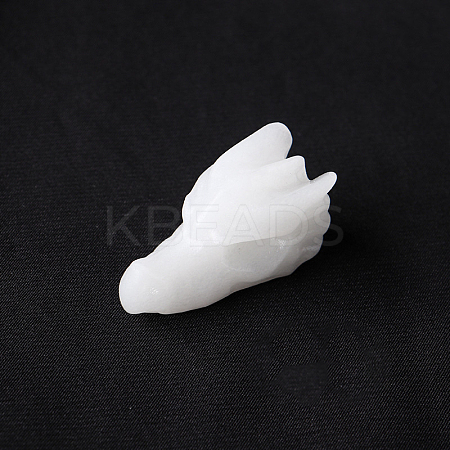 Natural White Jade Sculpture Display Decorations G-PW0004-43D-1