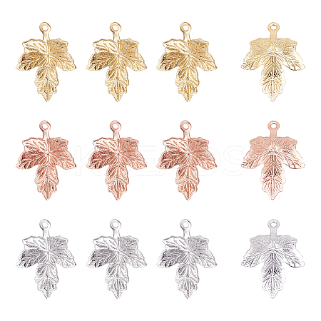 30Pcs 3 Colors Brass Pendants KK-AR0002-30-1